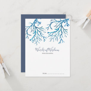 Under The Sea Baby Shower Advice Cards