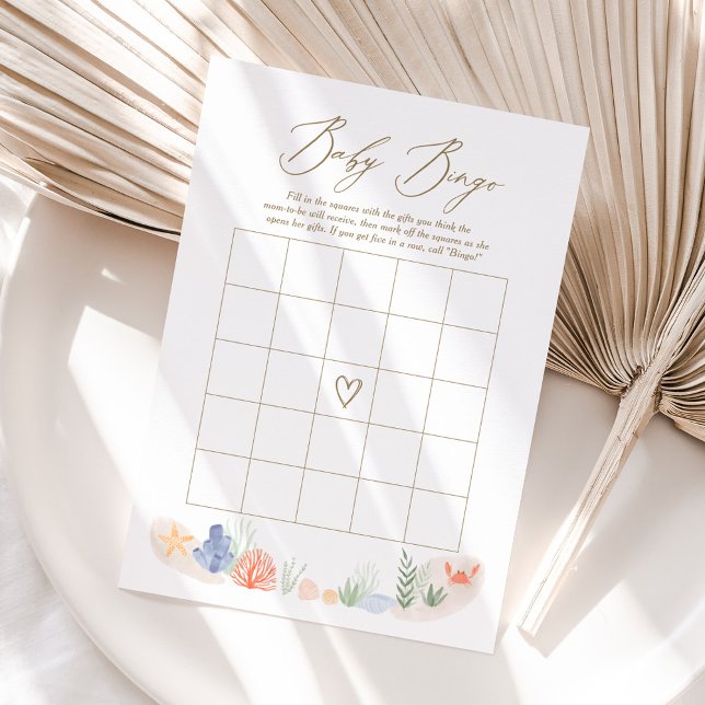 Under the Sea Baby Shower Bingo Game Invitation (Creator Uploaded)