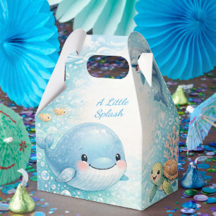 Under The Sea Baby Shower Blue Ocean Whale Boy Favour Box