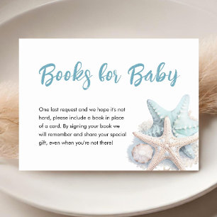 Under The Sea Baby Shower Books For Baby Enclosure Card