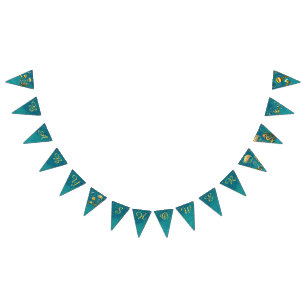 Under the Sea Baby Shower Bunting Flags