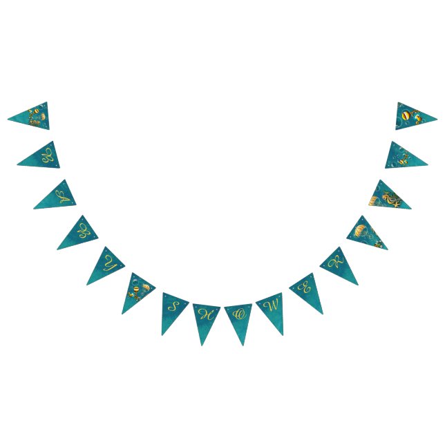 Under the Sea Baby Shower Bunting Flags (All)