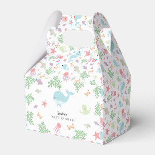 Under the Sea Baby Shower Cute Pastel Thank you Favour Box