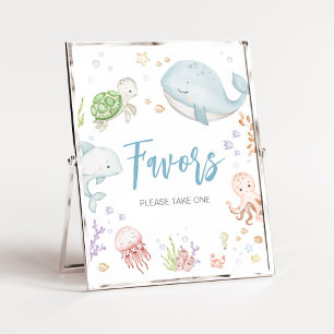 Under The Sea Baby Shower Favors Poster