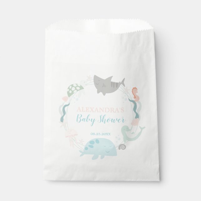 Under The Sea Baby Shower Favour Bags (Front)
