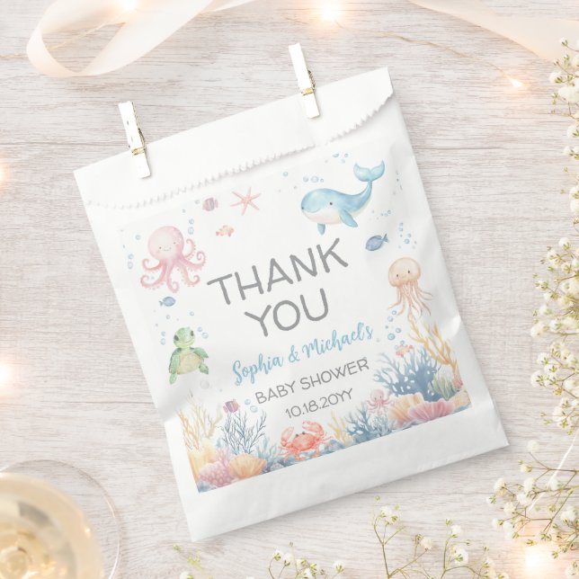 Under the Sea Baby Shower Favour Bags (Clipped)