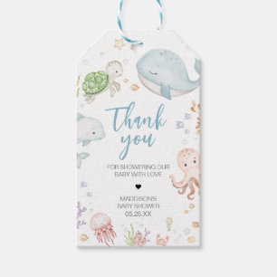 Under The Sea Baby Shower Favour Tags