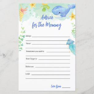 Under the Sea Baby Shower Game Advice for Mummy