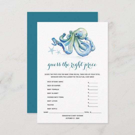 Under The Sea Baby Shower Games Invitation Zazzle Co Uk