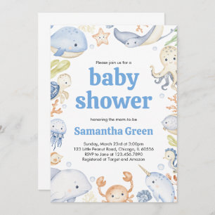 Under the Sea Baby Shower Invitation