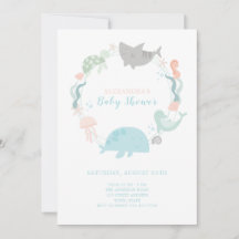 Under The Sea Baby Shower Invitation