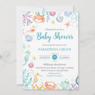 Under the Sea Baby Shower Invitation