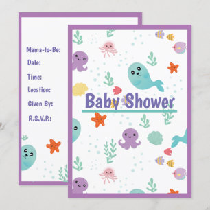 Under The Sea Baby Shower Invitation
