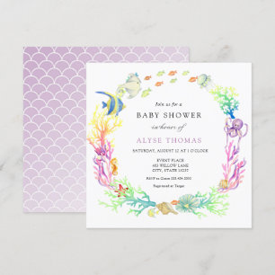 Under The Sea Baby Shower Invitation