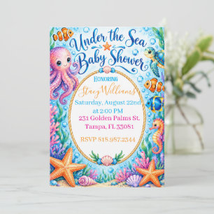 Under the Sea Baby Shower Invitation