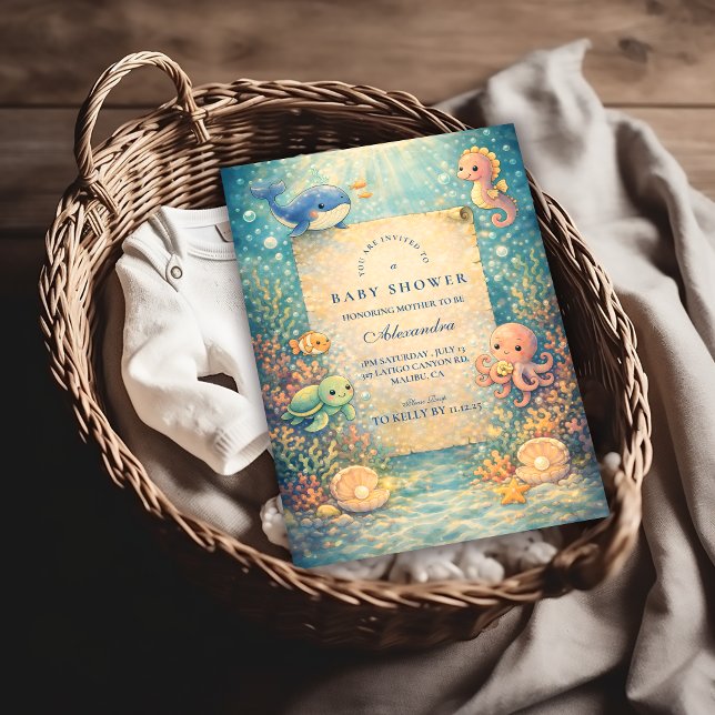Under The Sea Baby Shower Invitation (Creator Uploaded)