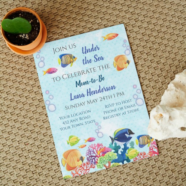 Under the Sea Baby Shower Invitation (Creator Uploaded)