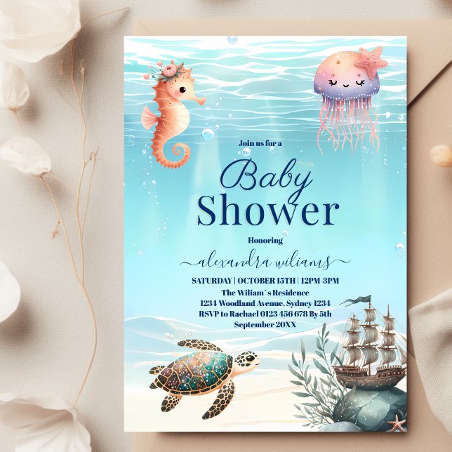 Under The Sea Baby Shower Invitation (Creator Uploaded)