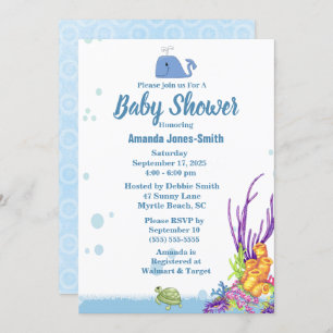 Under the Sea Baby Shower Invitation