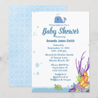 Under the Sea Baby Shower Invitation
