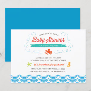 Under the Sea Baby Shower Invite