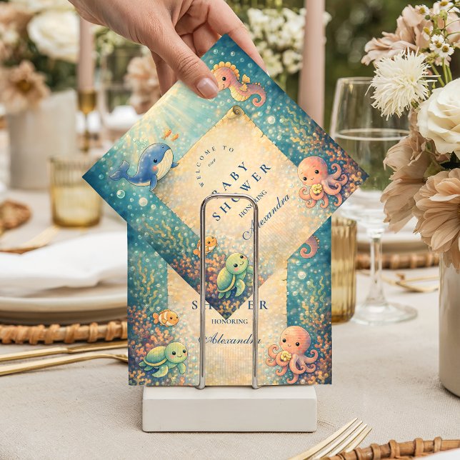 Under The Sea Baby Shower Napkin (Creator Uploaded)