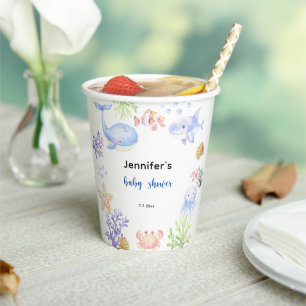 Under The Sea Baby Shower Ocean Animals Paper Cups