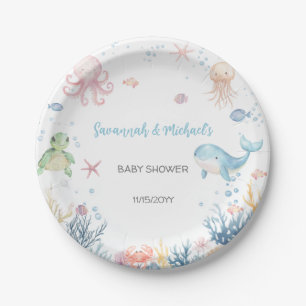 Under the Sea Baby Shower Paper Plate