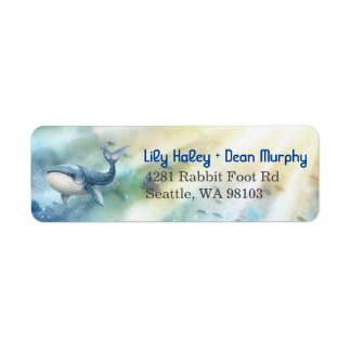 Under the Sea Baby Shower Return Address Labels