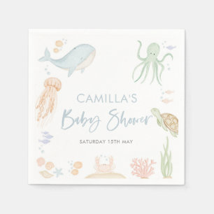 Under The Sea Baby Shower Sea Animal Napkin