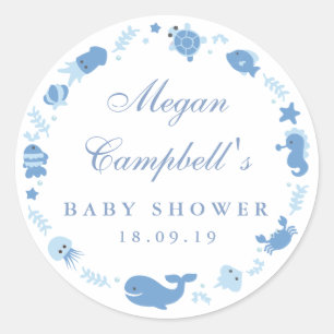 Under The Sea Baby Shower Stickers