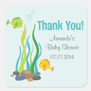 Under The Sea Baby Shower Thank You Stickers