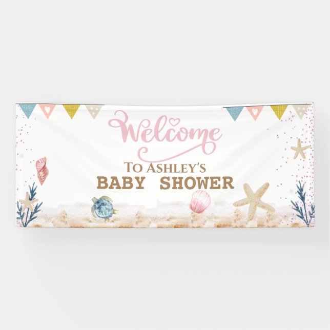 Under the Sea Baby Shower Welcome Banner (Horizontal)