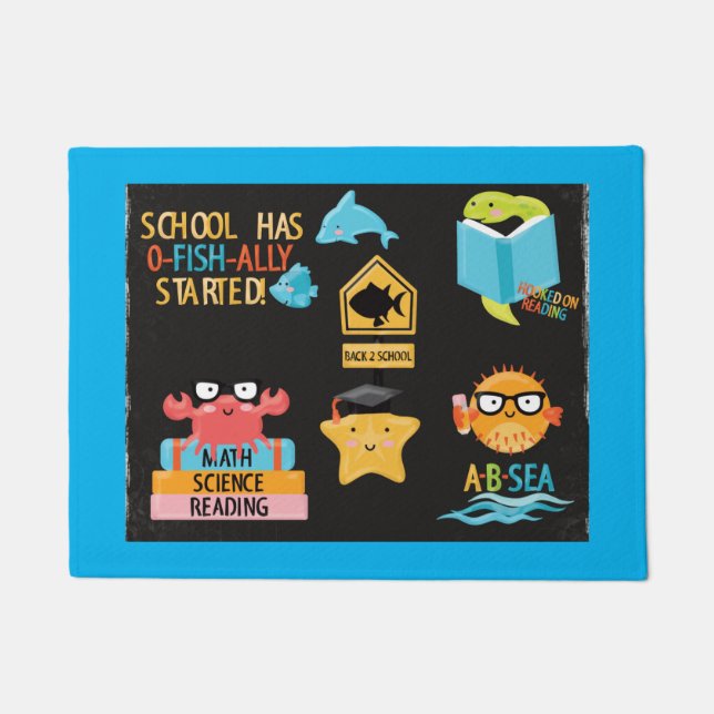 "Under the Sea" Back to School Doormat (Front)