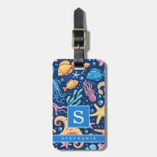 Under the Sea Background Luggage Tag