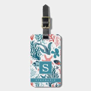 Under the Sea Background Luggage Tag
