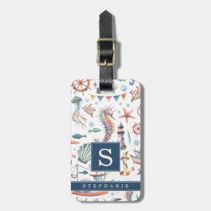 Under the Sea Background Luggage Tag