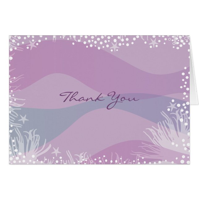 UNDER THE SEA Bat Bar Mitzvah Invitation (Front Horizontal)