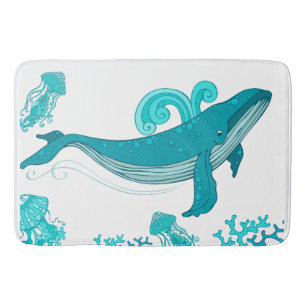 Under the sea bath mat