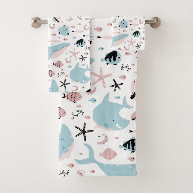 Under the Sea Bath Towel Set (Insitu)