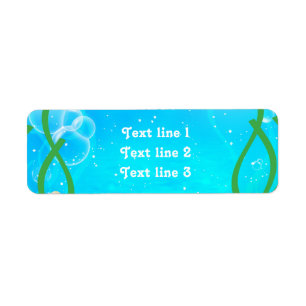 UNDER THE SEA Beach Ocean Water Address Labels