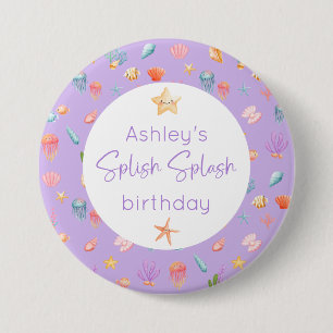 Under The Sea Birthday 7.5 Cm Round Badge