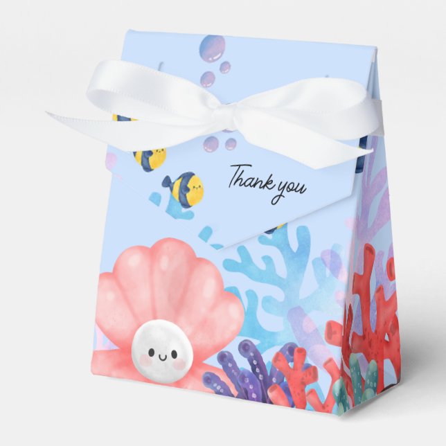 Under the sea birthday  favour box (Front Side)
