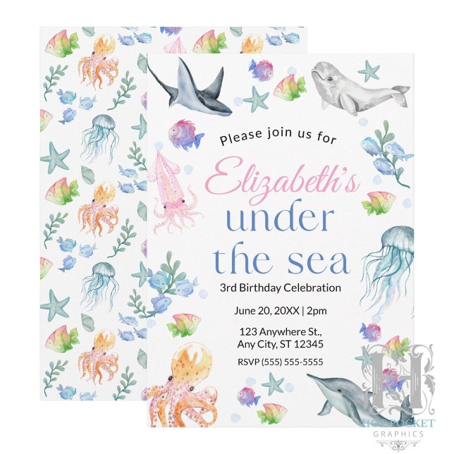 Under the Sea Birthday Invitation (Creator Uploaded)