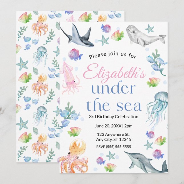 Under the Sea Birthday Invitation (Creator Uploaded)