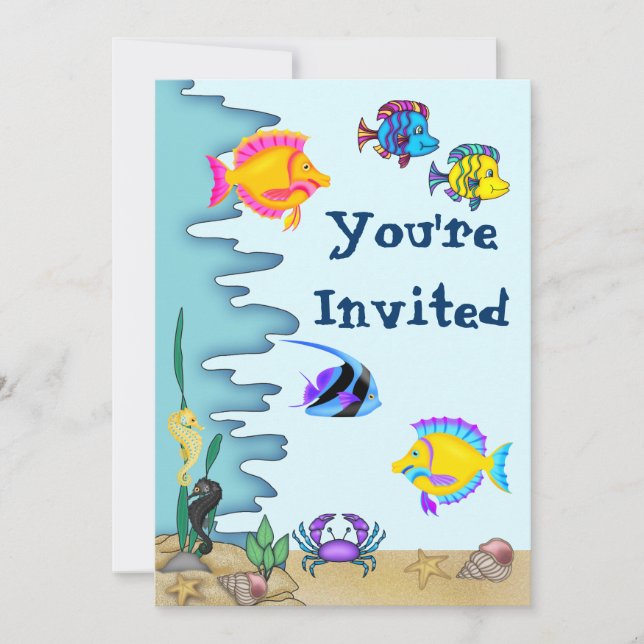 Under the Sea Birthday Invitation (Front)