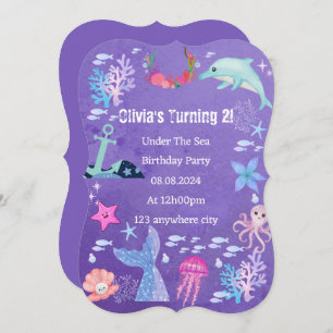 UNDER THE SEA BIRTHDAY INVITATION