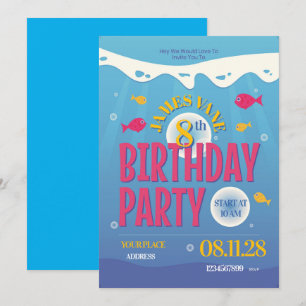 Under the Sea Birthday Invitation – Marine Life 