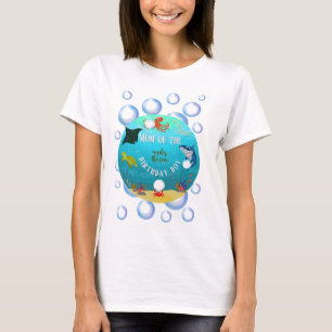 Under The Sea Birthday Kid's Mummy Water Bubbles T-Shirt