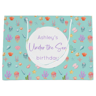 Under The Sea Birthday Large Gift Bag